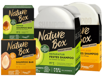 Nature Box shampoo bar overzicht